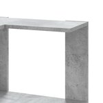 vidaXL Bibliothèque d'angle à 3 niveaux gris béton bois d'ingénierie