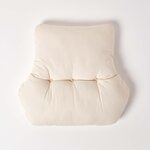 Coussin lombaire ergonomique en coton  Crème - HOMESCAPES
