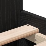 vidaXL Cadre de lit sans matelas Chêne noir 90x200 cm Bois d'ingénierie
