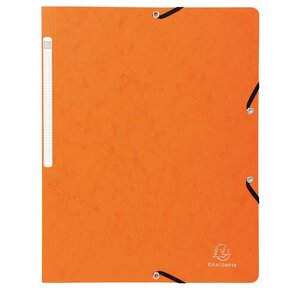 Chemise à élastique sans rabat carte lustrée 355g A4 Orange EXACOMPTA