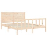 vidaXL Cadre de lit sans matelas 160x200 cm bois massif de pin