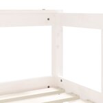 vidaXL Cadre de lit pour enfant blanc 70x140 cm bois de pin massif