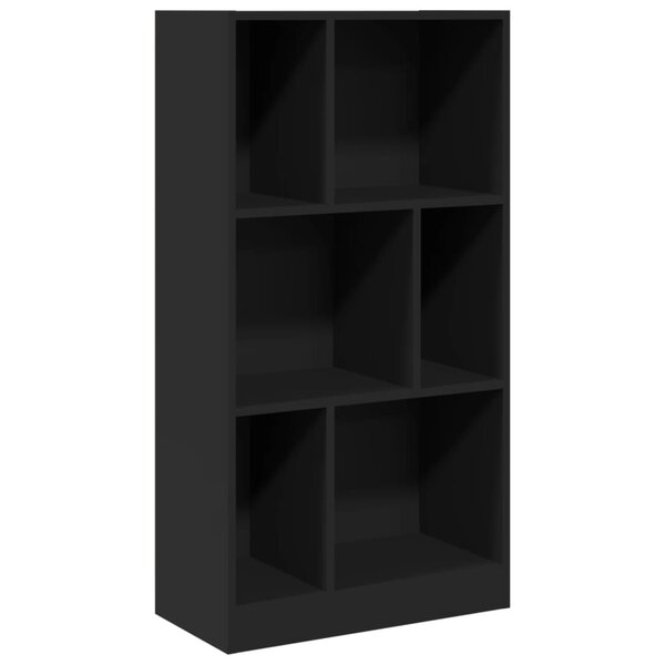 vidaXL Bibliothèque noir 57x28 5x107 5 cm bois d'ingénierie