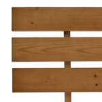 vidaXL Cadre de lit sans matelas marron miel 160x200cm bois pin massif