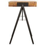 Bureau table meuble travail informatique table à écrire bois de manguier massif 118 cm 0502085