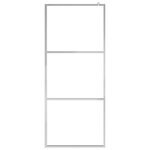 vidaXL Paroi de douche et étagère Chrome 100x195cm Verre ESG&Aluminium