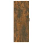 vidaXL Armoire murale suspendue Chêne fumé 69 5x32 5x90 cm