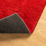 vidaXL Tapis HUARTE à poils courts doux et lavable rouge 100x200 cm