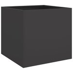 vidaXL Jardinière noir 49x47x46 cm acier laminé à froid