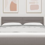vidaXL Tête de lit Design Linéaire Taupe 80 cm Tissu