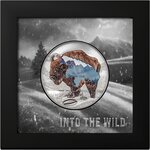BISON Into The Wild 2 Once Argent Monnaie 1000 Togrog Mongolia 2023