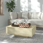 vidaXL Table basse Chêne sonoma 85x55x31 cm Bois d'ingénierie
