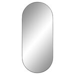 House Nordic Miroir ovale Daisy Noir