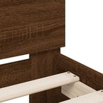 vidaXL Cadre de lit sans matelas chêne marron 180x200 cm