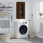 vidaXL Armoire murale chêne marron 34 5x34x90 cm