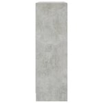 vidaXL Bibliothèque Gris béton 80 x 24 x 75 cm Aggloméré