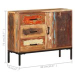 vidaXL Buffet 88x30x73 cm Bois de récupération solide