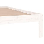 vidaXL Cadre de lit sans matelas blanc 120x190 cm