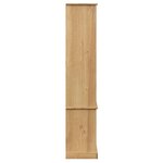 vidaXL Vitrine en verre VIGO 85x35x170 cm bois massif de pin