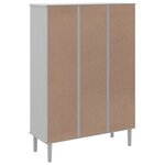 vidaXL Bibliothèque SENJA aspect de rotin blanc bois massif de pin