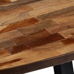 vidaXL Table basse Teck recyclé massif Ovale 120x60x30 cm