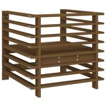 vidaXL Chaises de jardin lot de 2 marron miel bois massif de pin