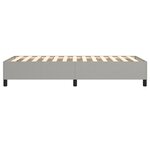 vidaXL Cadre de lit sans matelas gris clair 90x200 cm tissu