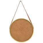 vidaXL Miroir mural avec sangle 50 cm Doré