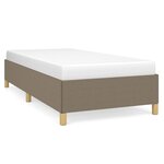 vidaXL Cadre de lit sans matelas taupe 100x200 cm tissu