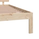 vidaXL Cadre de lit bois massif 135x190 cm double