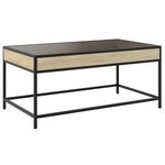 vidaXL Table basse avec LED infini chêne sonoma 90x50x41 cm