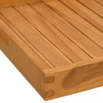 vidaXL Plateau de service 50x50 cm Bois de teck massif