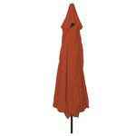 Parasol de jardin vidaXL ø395x245 cm Terracotta