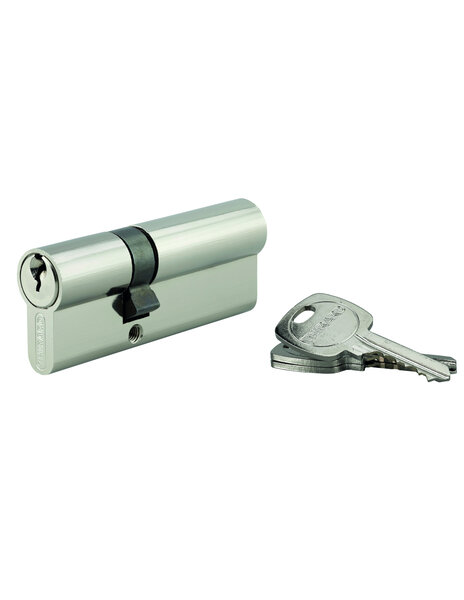THIRARD - Cylindre STD double entrée  30 x 45 mm anti-arrachement  nickelé  3 clés