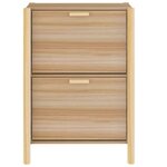 vidaXL Armoire à chaussures 57 5x33x80 cm Bois d'ingénierie