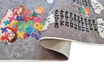 Tapis enfant Table de multiplication 120 x 180 cm - Gris