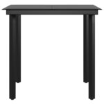 vidaXL Mobilier de salle à manger de jardin coussins 3 Pièces Beige/noir