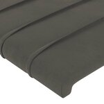 vidaXL Cadre de lit sans matelas gris foncé 140x190 cm velours