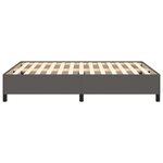 vidaXL Cadre de lit Gris 140x200 cm Similicuir