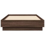 vidaXL Cadre de lit chêne marron 90x190 cm bois d'ingénierie