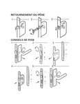 THIRARD - Serrure encastrable Monomax NF pour cylindre européen  axe 40mm  bouts carrés  têtière noire