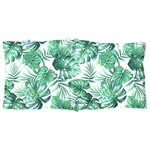 vidaXL Coussins de chaise à dossier bas lot de 4 modèle de feuille