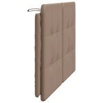 vidaXL Coussin de tête de lit cappuccino 120 cm similicuir