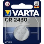 Pile bouton lithium 'Electronics' CR2430, 3 Volt VARTA