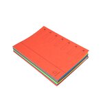 Trieur Extensible Harmonika Sans Élastique Fenêtres Imprimées 7 Compartiments - A4 - Rouge - X 8 - Exacompta