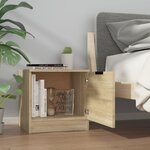 vidaXL Tables de chevet 2 Pièces Chêne sonoma 40x39x40 cm