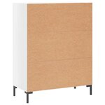 vidaXL Buffet Blanc brillant 69 5x34x90 cm Bois d'ingénierie