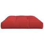 vidaXL Coussin de palette rouge 120x80x12 cm tissu