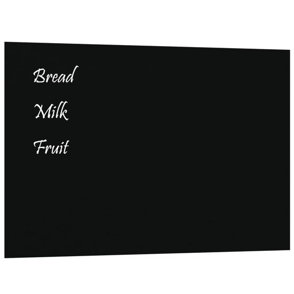 vidaXL Tableau noir magnétique mural noir 60x40 cm verre trempé