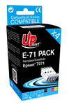 Pack UPrint compatible EPSON T0715 XL  4 cartouches